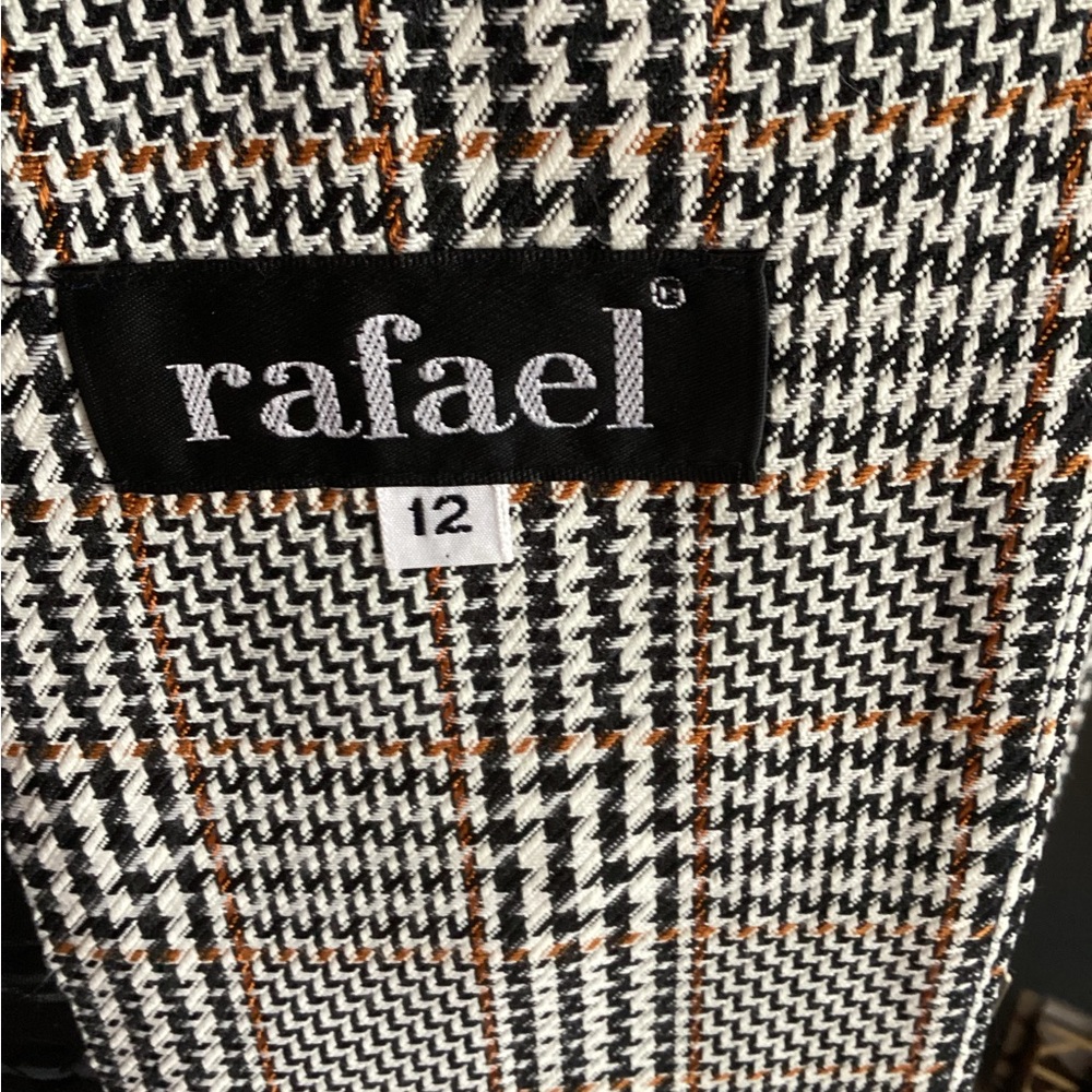 Deadstock Vintage RAFAEL Houndstooth Blazer with Black Buttons 12 - Picture 13 of 13